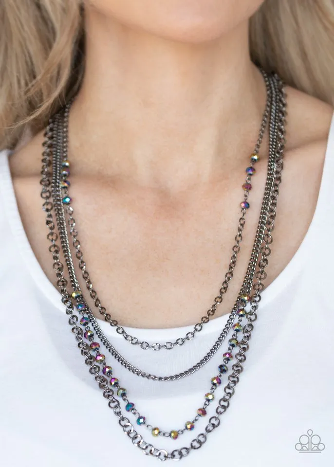 Paparazzi Necklace ~ Flickering Lights - Multi