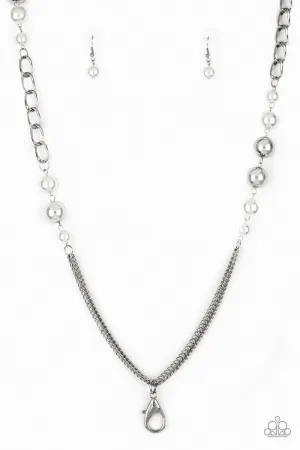 Paparazzi Necklace ~ Uptown Talker - White