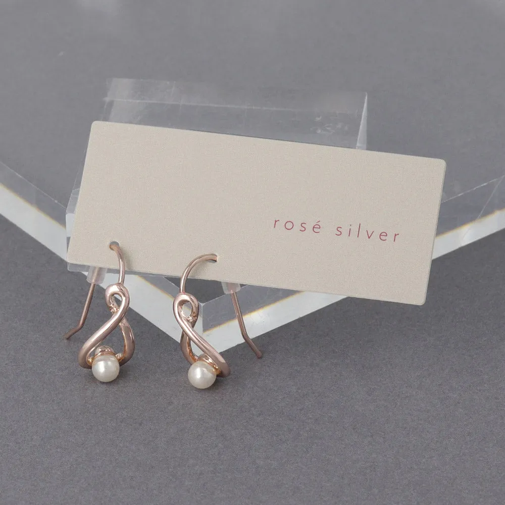 Pearl Infinity Drop Earrings