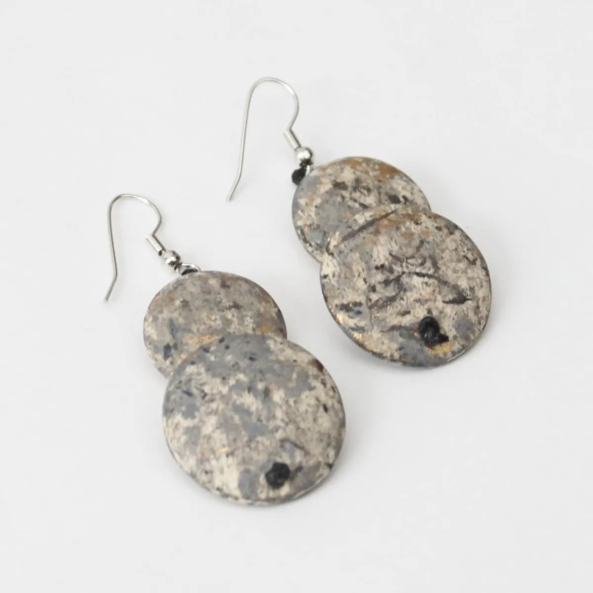 Speckled Grey Amelie Earrings