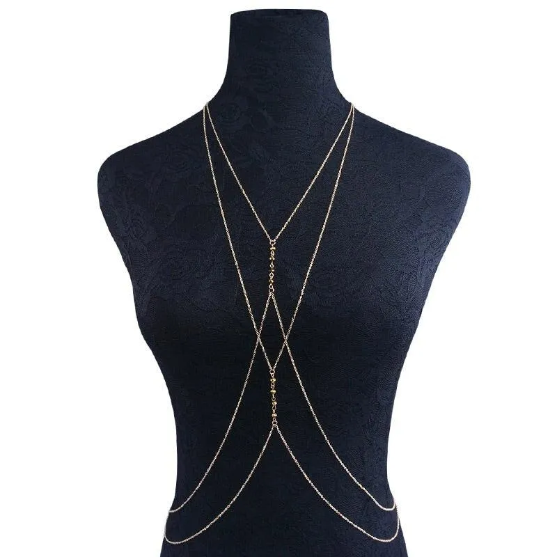 Sunset Whispers Beaded Body Chain