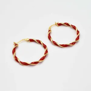 Taffy Enamel Large Hoops