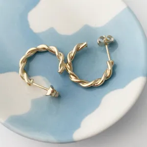 Thick Twist Hoops