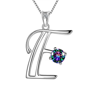 Tokyo Mart Women Initial E Letter Pendant Necklace Girl Name Jewelry Gift 925 Sterling Silver