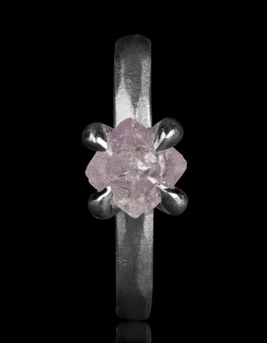 Unique Pink Raw Diamond Platinum Ring – 1.79 ct.