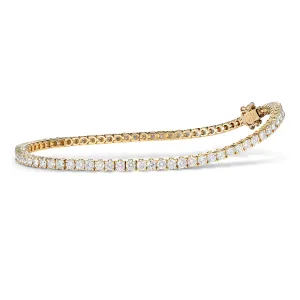 Vivid Tennis Diamond Bracelet | 18K Yellow Gold